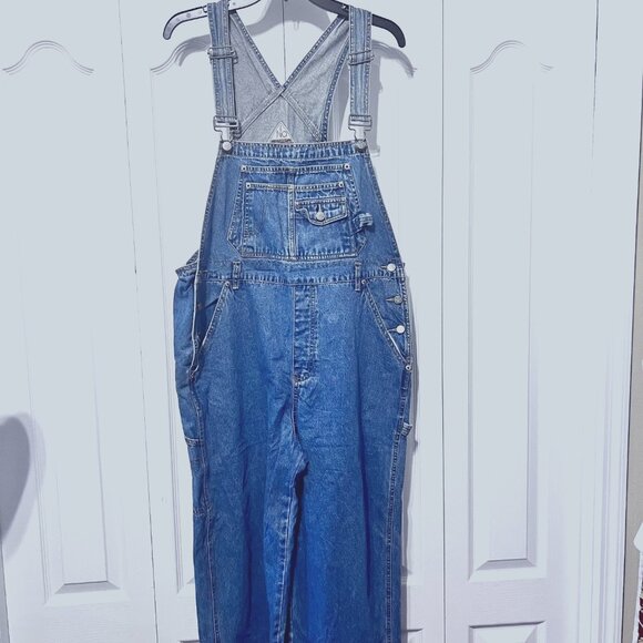 No Boundaries Denim - No Boundaries-!00% Cotton Vintage Carpenter Style Jean Overalls-Size XL-Women's